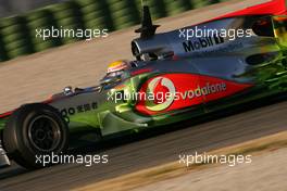 02.02.2010 Valencia, Spain,  Lewis Hamilton (GBR), McLaren Mercedes. McLaren use aero paint - Formula 1 Testing, Valencia