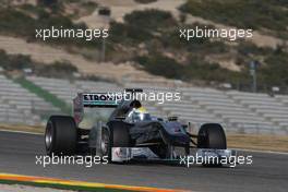 02.02.2010 Valencia, Spain,  Nico Rosberg (GER), Mercedes GP, W01 - Formula 1 Testing, Valencia