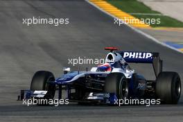 02.02.2010 Valencia, Spain,  Rubens Barrichello (BRA), Williams F1 Team  - Formula 1 Testing, Valencia