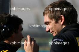 02.02.2010 Valencia, Spain,  Jerome D'Ambrosio (BEL), Test Driver, Renault F1 Team and Vitaly Petrov (RUS), Renault F1 Team  - Formula 1 Testing, Valencia