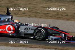 02.02.2010 Valencia, Spain,  Lewis Hamilton (GBR), McLaren Mercedes, MP4-25 - Formula 1 Testing, Valencia