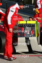 02.02.2010 Valencia, Spain,  Scuderia Ferrari rear wing - Formula 1 Testing, Valencia