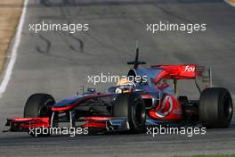 02.02.2010 Valencia, Spain,  Lewis Hamilton (GBR), McLaren Mercedes  - Formula 1 Testing, Valencia