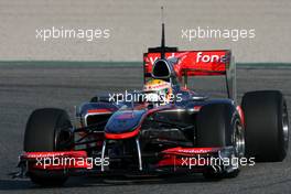 02.02.2010 Valencia, Spain,  Lewis Hamilton (GBR), McLaren Mercedes  - Formula 1 Testing, Valencia