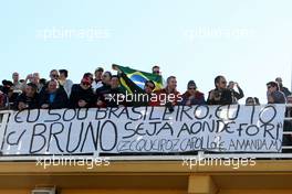 02.02.2010 Valencia, Spain,  Fans with a banner - Formula 1 Testing, Valencia