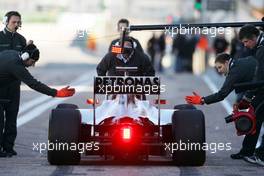 03.02.2010 Valencia, Spain,  Michael Schumacher (GER), Mercedes GP- Formula 1 Testing, Valencia