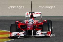 03.02.2010 Valencia, Spain,  Fernando Alonso (ESP), Scuderia Ferrari, F10 - Formula 1 Testing, Valencia