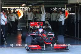 03.02.2010 Valencia, Spain,  Jenson Button (GBR), McLaren Mercedes  - Formula 1 Testing, Valencia