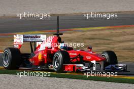 03.02.2010 Valencia, Spain,  Fernando Alonso (ESP), Scuderia Ferrari  - Formula 1 Testing, Valencia