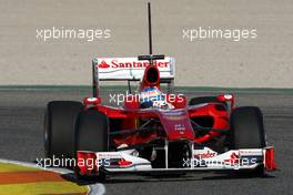 03.02.2010 Valencia, Spain,  Fernando Alonso (ESP), Scuderia Ferrari, F10 - Formula 1 Testing, Valencia