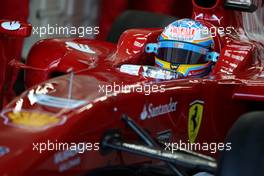 03.02.2010 Valencia, Spain,  Fernando Alonso (ESP), Scuderia Ferrari - Formula 1 Testing, Valencia