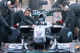 03.02.2010 Valencia, Spain,  Michael Schumacher (GER), Mercedes GP  - Formula 1 Testing, Valencia