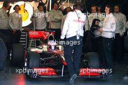 03.02.2010 Valencia, Spain,  Jenson Button (GBR), McLaren Mercedes  - Formula 1 Testing, Valencia