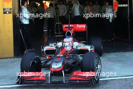 03.02.2010 Valencia, Spain,  Jenson Button (GBR), McLaren Mercedes  - Formula 1 Testing, Valencia