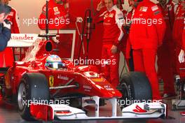 03.02.2010 Valencia, Spain,  Fernando Alonso (ESP), Scuderia Ferrari  - Formula 1 Testing, Valencia