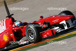 03.02.2010 Valencia, Spain,  Fernando Alonso (ESP), Scuderia Ferrari  - Formula 1 Testing, Valencia