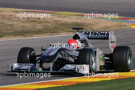 03.02.2010 Valencia, Spain,  Michael Schumacher (GER), Mercedes GP  - Formula 1 Testing, Valencia