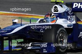 03.02.2010 Valencia, Spain,  Nico Hulkenberg (GER), Williams F1 Team, FW32 - Formula 1 Testing, Valencia