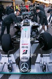 03.02.2010 Valencia, Spain,  Michael Schumacher (GER), Mercedes GP  - Formula 1 Testing, Valencia