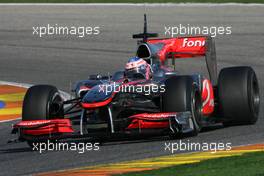 03.02.2010 Valencia, Spain,  Jenson Button (GBR), McLaren Mercedes  - Formula 1 Testing, Valencia