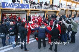 03.02.2010 Valencia, Spain,  Fernando Alonso (ESP), Scuderia Ferrari  - Formula 1 Testing, Valencia