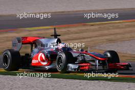 03.02.2010 Valencia, Spain,  Jenson Button (GBR), McLaren Mercedes  - Formula 1 Testing, Valencia