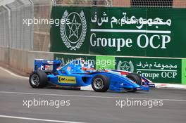 02.05.2010 Marrakech, Morocco,  Armaan Ebrahim (IND), JK Racing andJolyon Palmer (GBR), Comma   - FIA Formula Two Championship