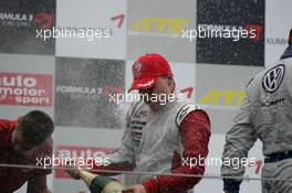 04.07.2010 Nurnberg, Germany,  Podium Valtteri Bottas (FIN), ART Grand Prix, Dallara F308 Mercedes - F3 Euro Series 2010 in Nurnberg, Germany