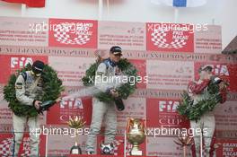 21.11.2010 Macau, China, Podium, 2nd Laurens Vanthoor (BEL) Signature Dallara Volkswagen, 1st Edoardo Mortara (ITA) Signature Dallara Volkswagen, 3rd Valtteri Bottas (FIN) Prema Powerteam Dallara Mercedes - FIA Formula 3 Intercontinal Cup, Macau, China