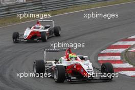 06.06.2010 Zandvoort, The Netherlands,  Alexander Sims (GBR), ART Grand Prix, Dallara Mercedes leading Valtteri Bottas (FIN), ART Grand Prix, Dallara Mercedes - Masters of Formula 3 at Circuit Park Zandvoort, The Netherlands