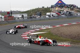 06.06.2010 Zandvoort, The Netherlands,  Alexander Sims (GBR), ART Grand Prix, Dallara Mercedes leading before Roberto Merhi (ESP), Mücke Motorsport, Dallara Mercedes and Valtteri Bottas (FIN), ART Grand Prix, Dallara Mercedes - Masters of Formula 3 at Circuit Park Zandvoort, The Netherlands