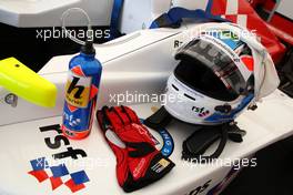 05.06.2010 Zandvoort, The Nederlands,  Helmet of Jack Harvey (GBR), Fortec Motorsports - Formula BMW Europe 2010, Rd 03 & 04, Zandvoort, Practice