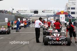 06.06.2010 Zandvoort, The Nederlands,  Cars on the Zandvoort grid- Formula BMW Europe 2010, Rd 03 & 04, Zandvoort, Sunday Pre-Race Grid