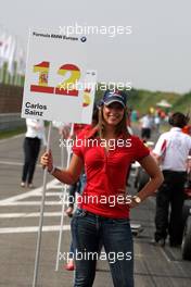 06.06.2010 Zandvoort, The Nederlands,  Grid girl - Formula BMW Europe 2010, Rd 03 & 04, Zandvoort, Sunday Grid Girl