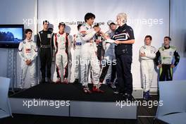 06.06.2010 Zandvoort, The Nederlands,  Presentation of the Formula BMW drivers by Ann Bradshaw in the BMW Hospitality-Carlos Sainz (ESP), Eurointernational. Formula BMW Europe 2010, Rd 03 & 04, Zandvoort, Sunday