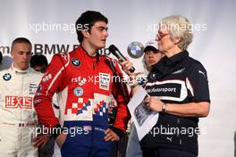 06.06.2010 Zandvoort, The Nederlands,  Presentation of the Formula BMW drivers by Ann Bradshaw in the BMW Hospitality-Jack Harvey (GBR), Fortec Motorsports. Formula BMW Europe 2010, Rd 03 & 04, Zandvoort, Sunday