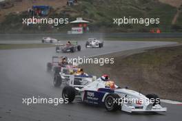 06.06.2010 Zandvoort, The Nederlands,  Robin Frijns (NED), Josef Kaufmann Racing leading the pack- Formula BMW Europe 2010, Rd 03 & 04, Zandvoort, Sunday Race