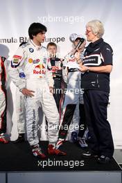 06.06.2010 Zandvoort, The Nederlands,  Presentation of the Formula BMW drivers by Ann Bradshaw in the BMW Hospitality-Carlos Sainz (ESP), Eurointernational. Formula BMW Europe 2010, Rd 03 & 04, Zandvoort, Sunday