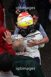 06.06.2010 Zandvoort, The Nederlands,  Racewinner Robin Frijns (NED), Josef Kaufmann Racing receives a warm welcome- Formula BMW Europe 2010, Rd 03 & 04, Zandvoort, Sunday Podium