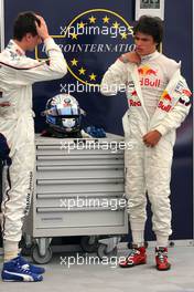 25.06.2010 Valencia, Spain,  Michael Lewis (USA), Eurointernational and Carlos Sainz Jr. (ESP), Eurointernational  - Formula BMW Europe 2010, Rd 05 & 06, Valencia, Friday Qualifying