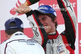 25.07.2010 Hockenheim, Germany,  Robin Frijns (NL), Josef Kaufmann Racing and Hannes Van Asseldonk (NL), Josef Kaufmann Racing  - Formula BMW Europe 2010, Rd 09 & 10, Hockenheim, Sunday Podium