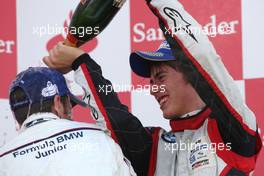 25.07.2010 Hockenheim, Germany,  Robin Frijns (NL), Josef Kaufmann Racing and Hannes Van Asseldonk (NL), Josef Kaufmann Racing  - Formula BMW Europe 2010, Rd 09 & 10, Hockenheim, Sunday Podium