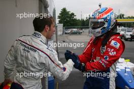 23.07.2010 Hockenheim, Germany,  Robin Frijns (NED), Josef Kaufmann Racing and Jack Harvey (GBR), Fortec Motorsports - Formula BMW Europe 2010, Rd 09 & 10, Hockenheim, Friday Practice