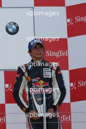26.09.2010 Singapore, Singapore,  Carlos Sainz Jr. (ESP), Eurointernational - Formula BMW Pacific 2010, Rd 11 & 12, Singapore, Sunday Podium