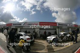 01.-02.05.2010 Silverstone, England, Silverstone Supercar, FIA GT 3 European Championship, Round 1, Csaba Walter (HUN), Claudia Huertgen (GER) NEED FOR SPEED BY SCHUBERT MOTORSPORT BMW Z4 GT3  and Patrick Soederlund (SWE), Edward Sandstroem (SWE), NEED FOR SPEED BY SCHUBERT MOTORSPORT BMW Z4 GT3