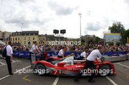 04-11.06.2010 Le Mans, France, #7 Audi Sport Team Joest Audi R15 at scrutineering - 24 Hour of Le Mans 2010