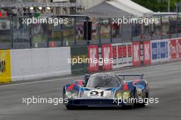 04-11.06.2010 Le Mans, France, Gerard Larrousse drives the ACO-owned restored Porsche 917 LH on the pit straight - 24 Hour of Le Mans 2010