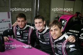 04-11.06.2010 Le Mans, France, Autograph Session,  #35 Oak Racing Pescarolo Judd: Matthieu Lahaye, Guillaume Moreau,  Jan Charouz - 24 Hour of Le Mans 2010