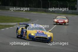 09.06.2010 Le Mans, France, #85 Spyker Squadron Spyker C8 Laviolette: Tom Coronel, Peter Dumbreck, Jeroen Bleekemolen - 24 Hour of Le Mans 2010