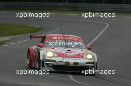 09.06.2010 Le Mans, France, #80 Flying Lizard Motorsport Porsche 911 GT3 RSR: Seth Neiman, Darren Law, Joerg Bergmeister - 24 Hour of Le Mans 2010